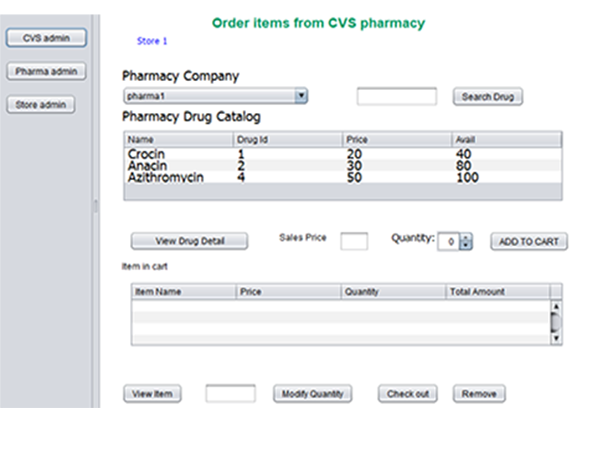 Pharmacy management system project in java with source code.
