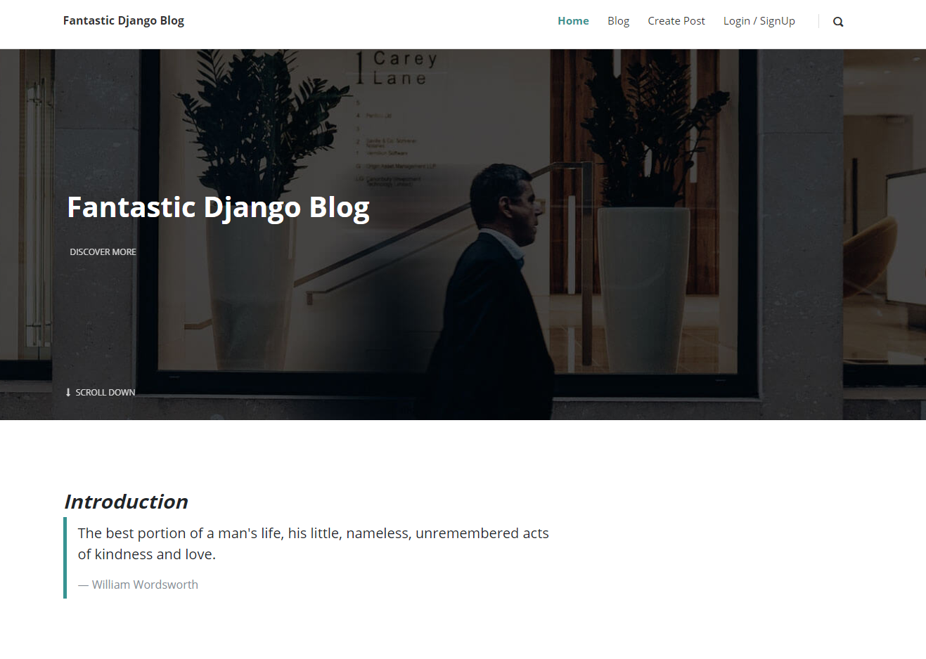 Fantastic Blog App made using Django Framework