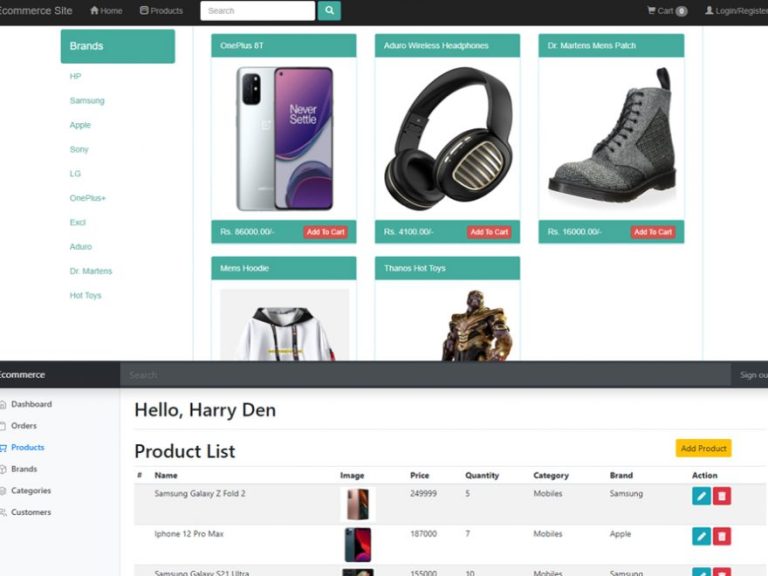 Download ecommerce site in php with source code for free