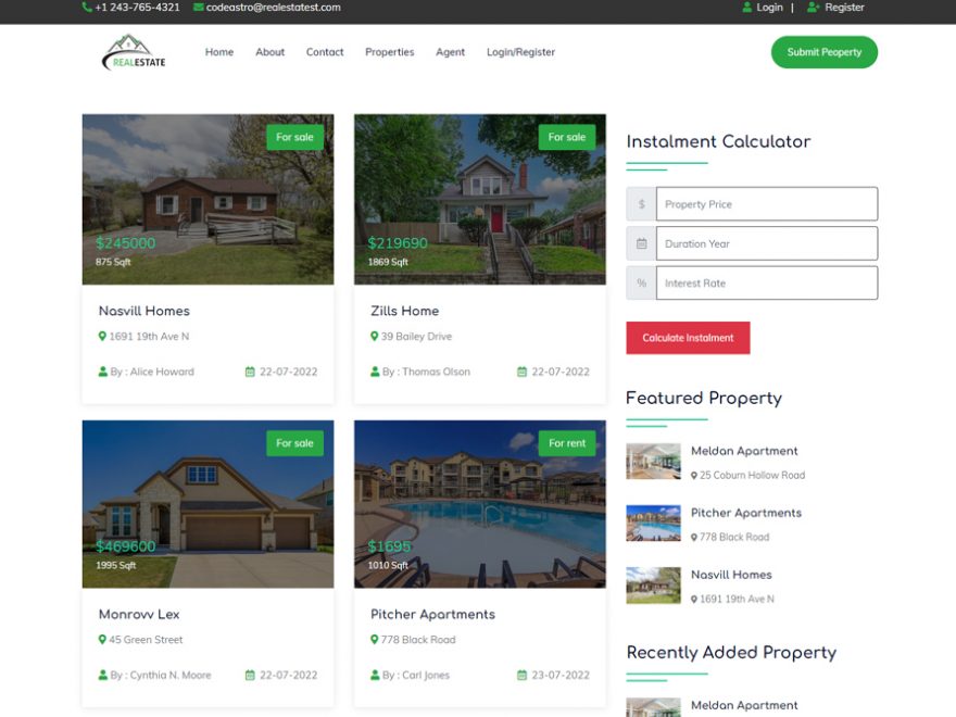 Download Real Estate Management System in PHP with Source Code