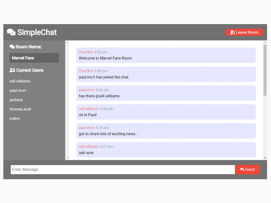Download Simple Chat Application in NodeJS with Source Code
