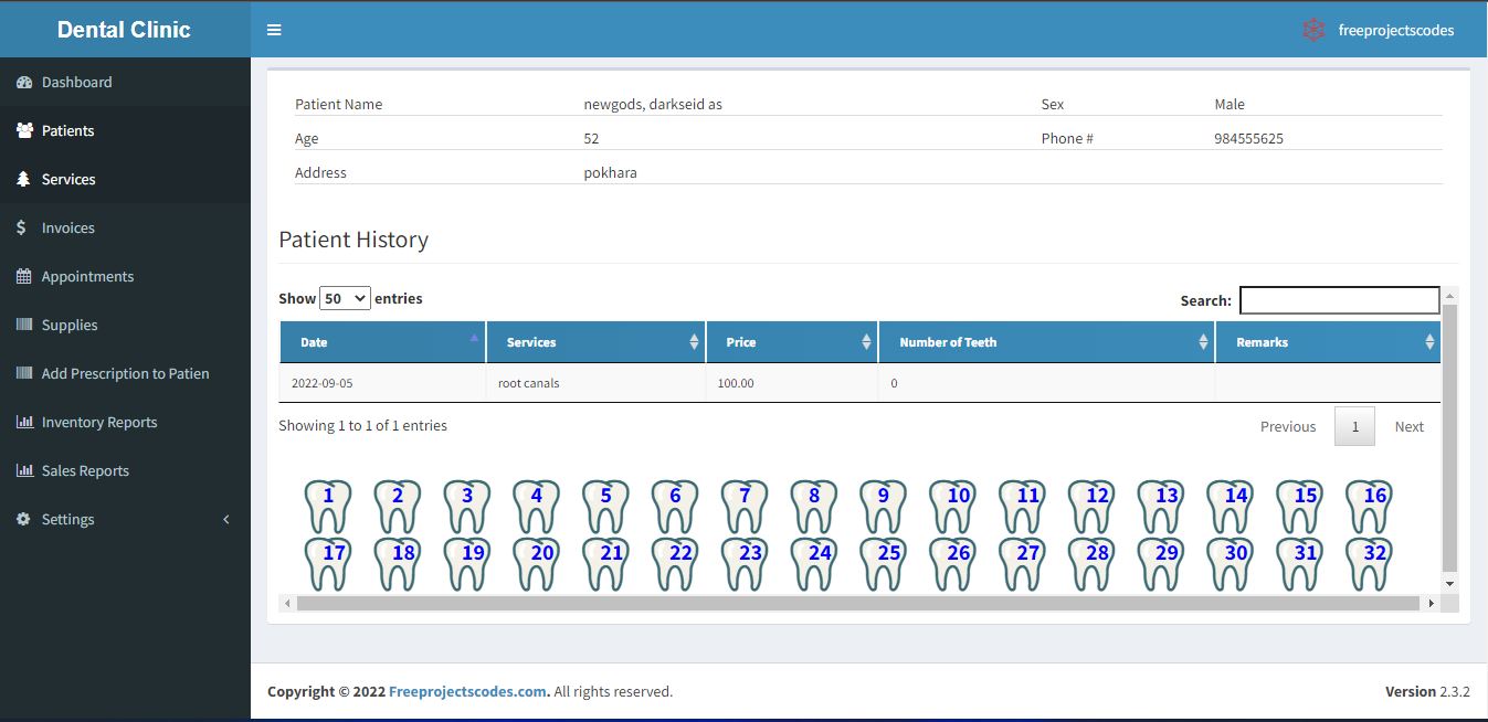 Download Dental Clinic Management System with Full source code for free