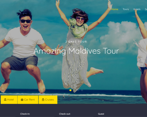 Download Travel agency website in HTML5, CSS and JavaScript with source code