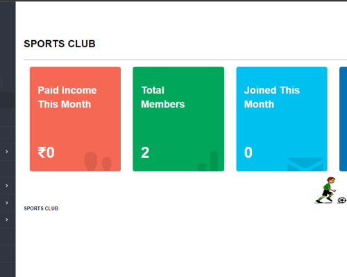 Download Sports Club Management System in php